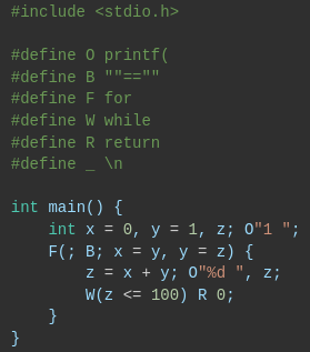 Obfuscated C - can you work out what the output is?