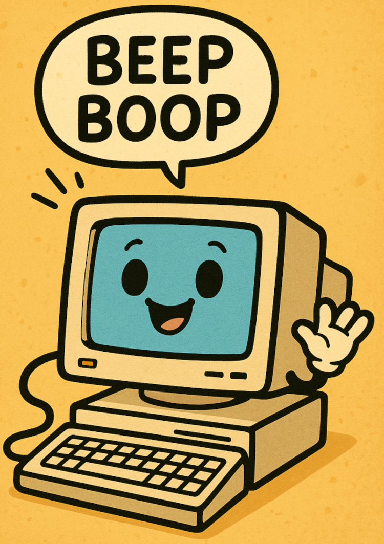 Computer says "boop Beep"